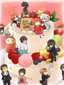 雪橇、驯鹿、红色衣服，是我的三件法宝—银魂圣诞篇手机壁纸(1)