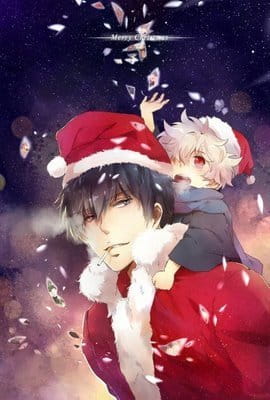 雪橇、驯鹿、红色衣服，是我的三件法宝—银魂圣诞篇手机壁纸(1)