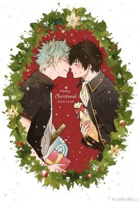 雪橇、驯鹿、红色衣服，是我的三件法宝—银魂圣诞篇手机壁纸(1)