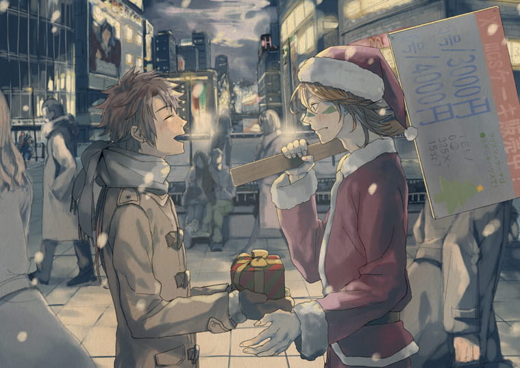 你要和我一起过圣诞吗 圣诞动漫壁纸(1)