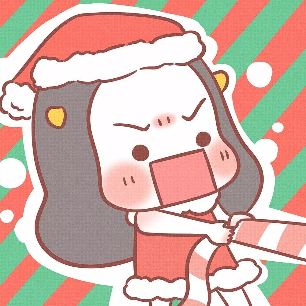 牛轰轰&阿哲 圣诞情侣头像