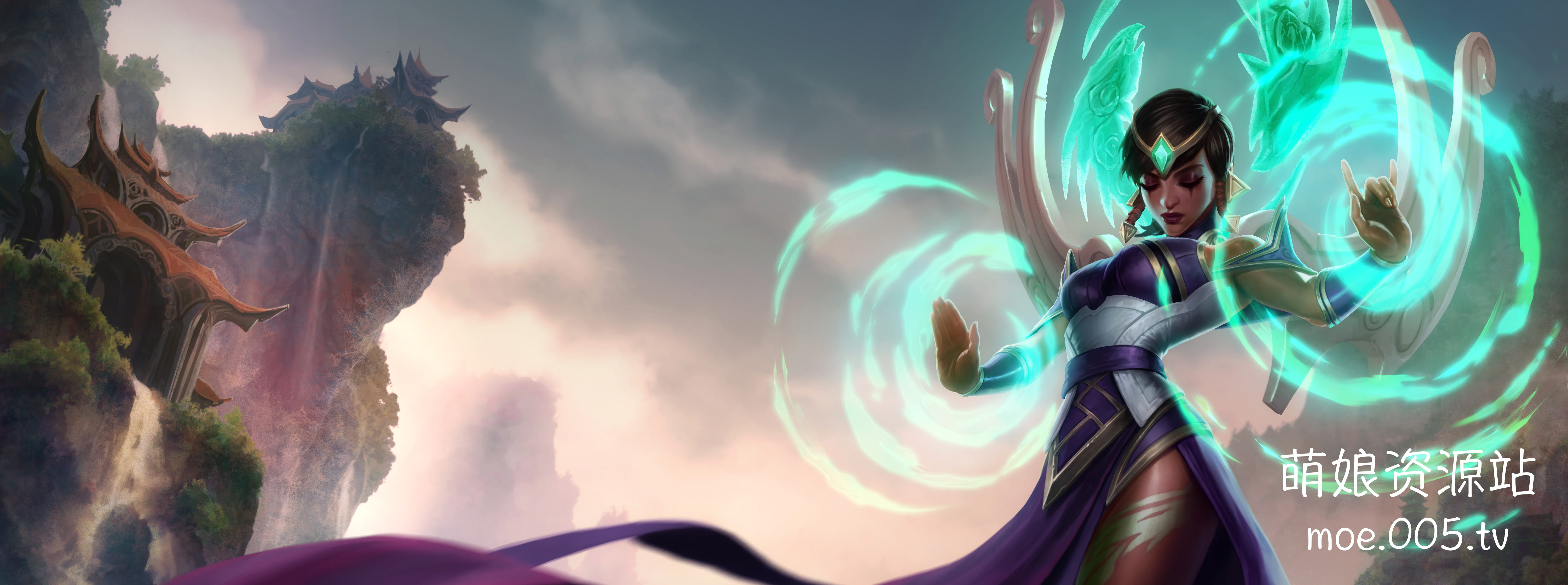 lol英雄联盟天启者卡尔玛动漫游戏高清无水印电脑壁纸(1)