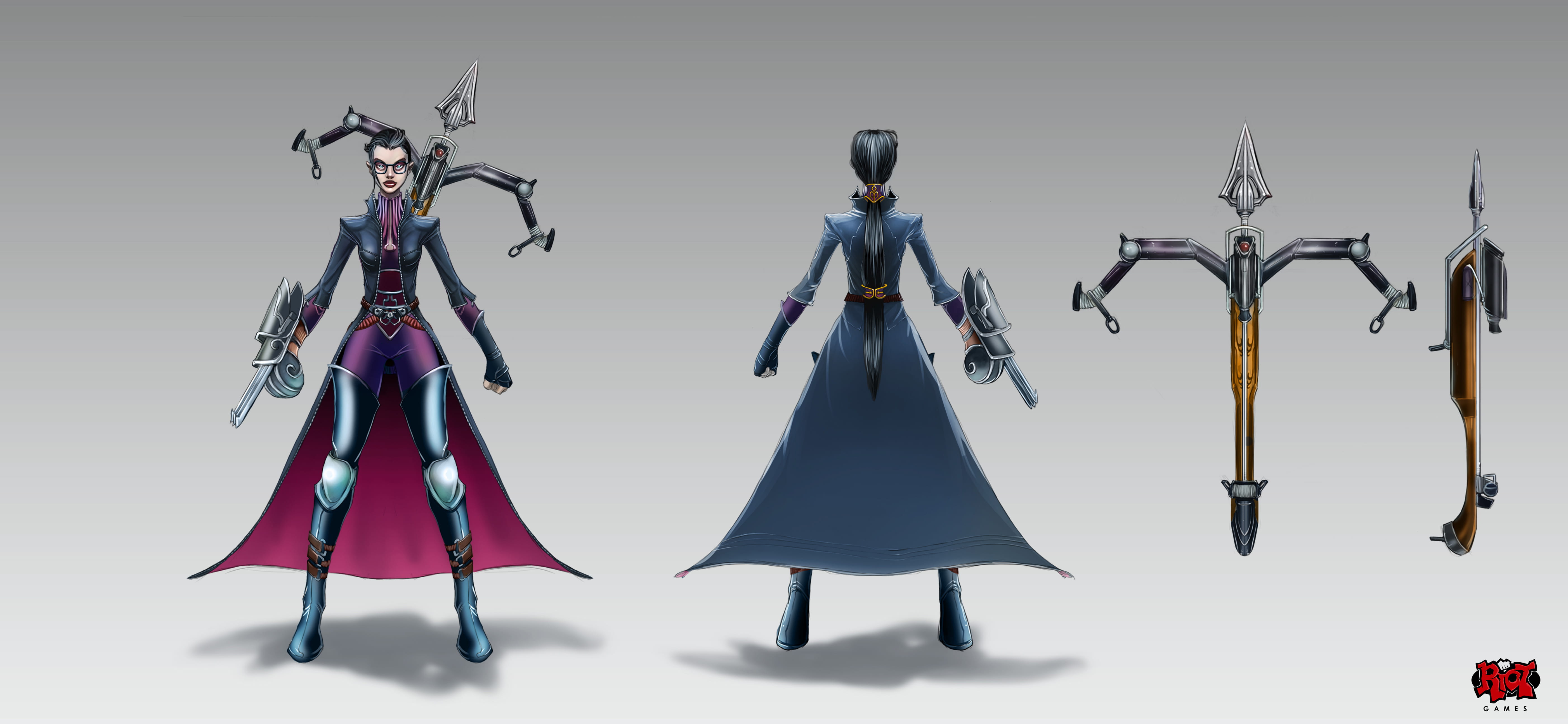 英雄联盟LOL暗夜猎手薇恩全皮肤高清无水印原画下载(1)