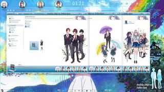 windows7电脑萌化主题 来自多彩世界的明天电脑主题