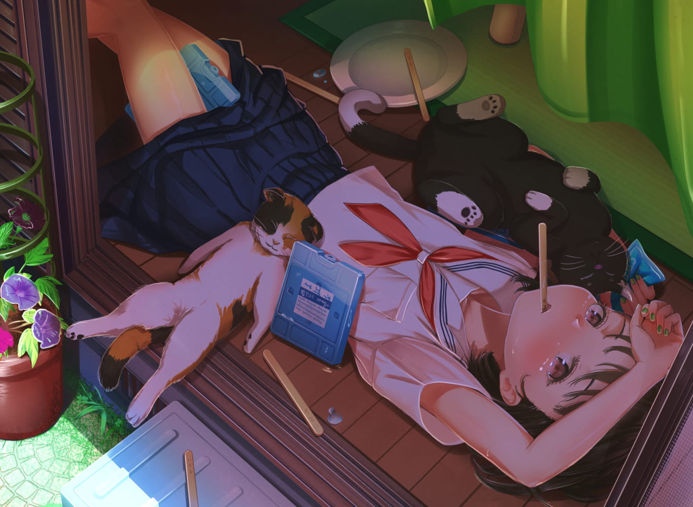 萌娘睡颜电脑壁纸(1)