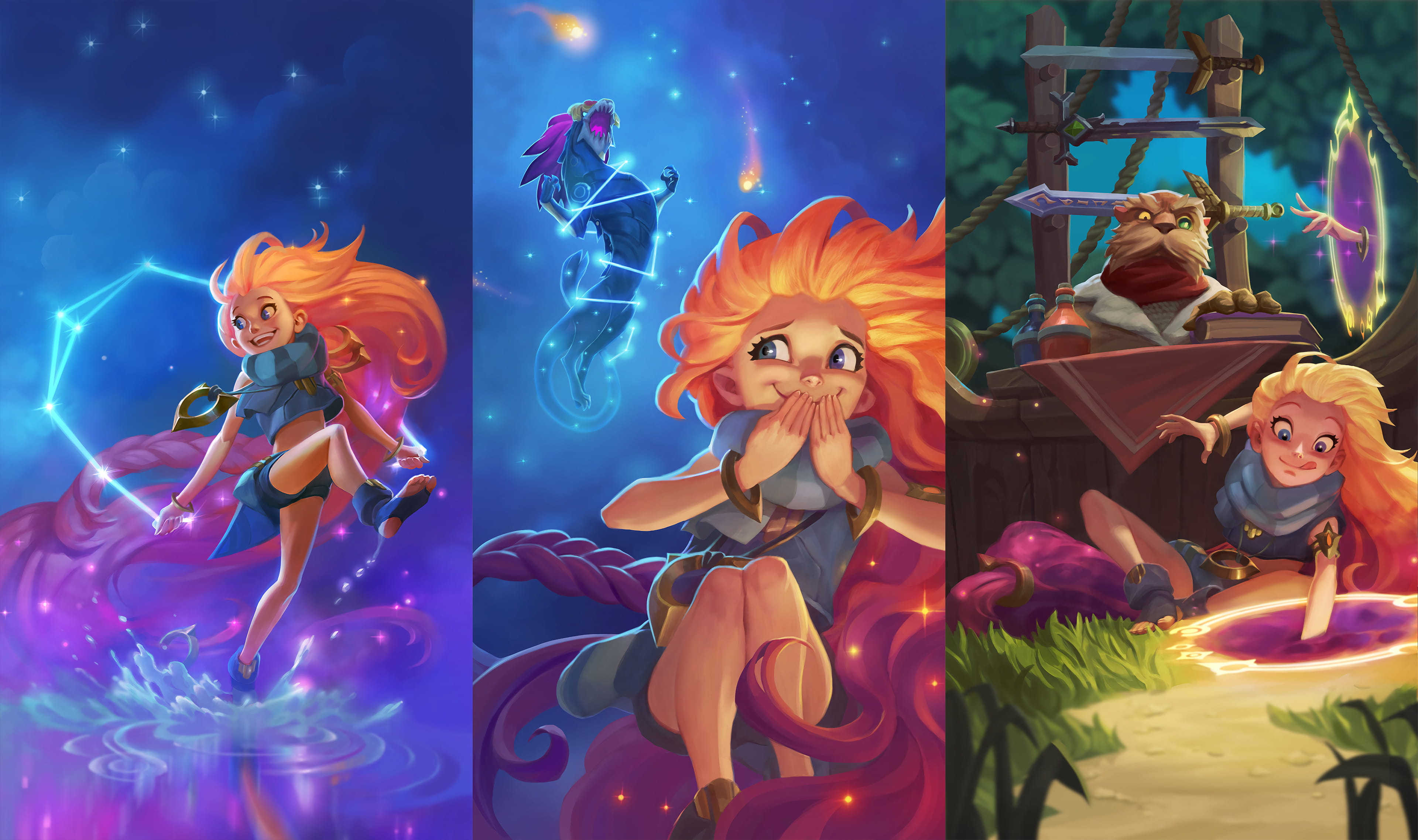 英雄联盟LOL暮光星灵佐伊全皮肤高清无水印原画下载