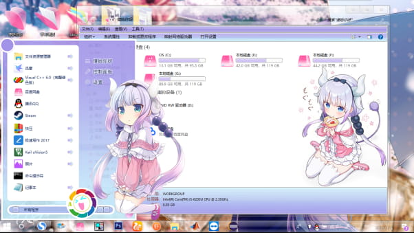 小林家的龙女仆：康纳WIN10主题