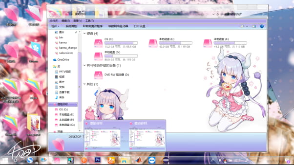 小林家的龙女仆：康纳WIN10主题