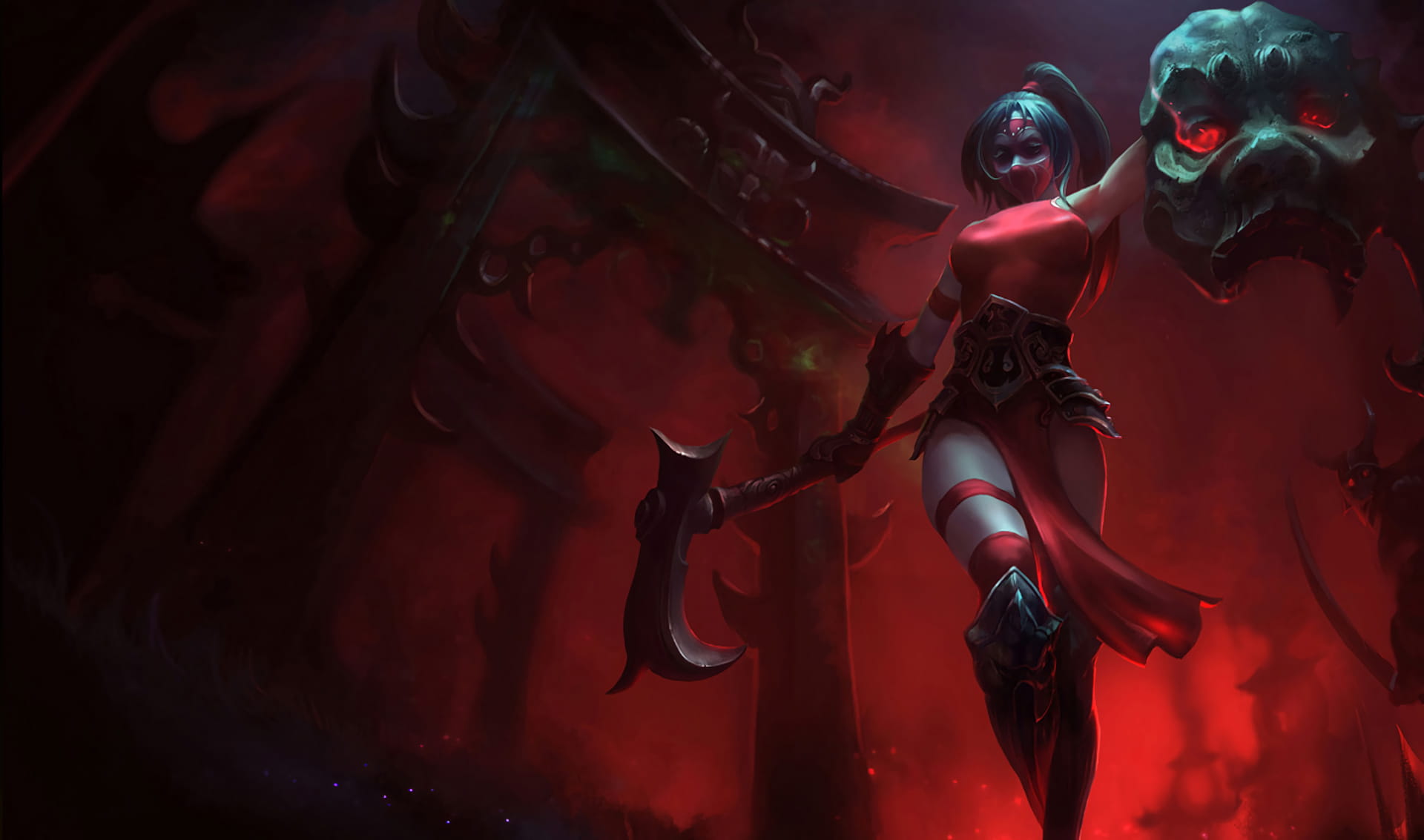 英雄联盟LOL离群之刺/暗影之拳阿卡丽全皮肤高清无水印原画下载(1)