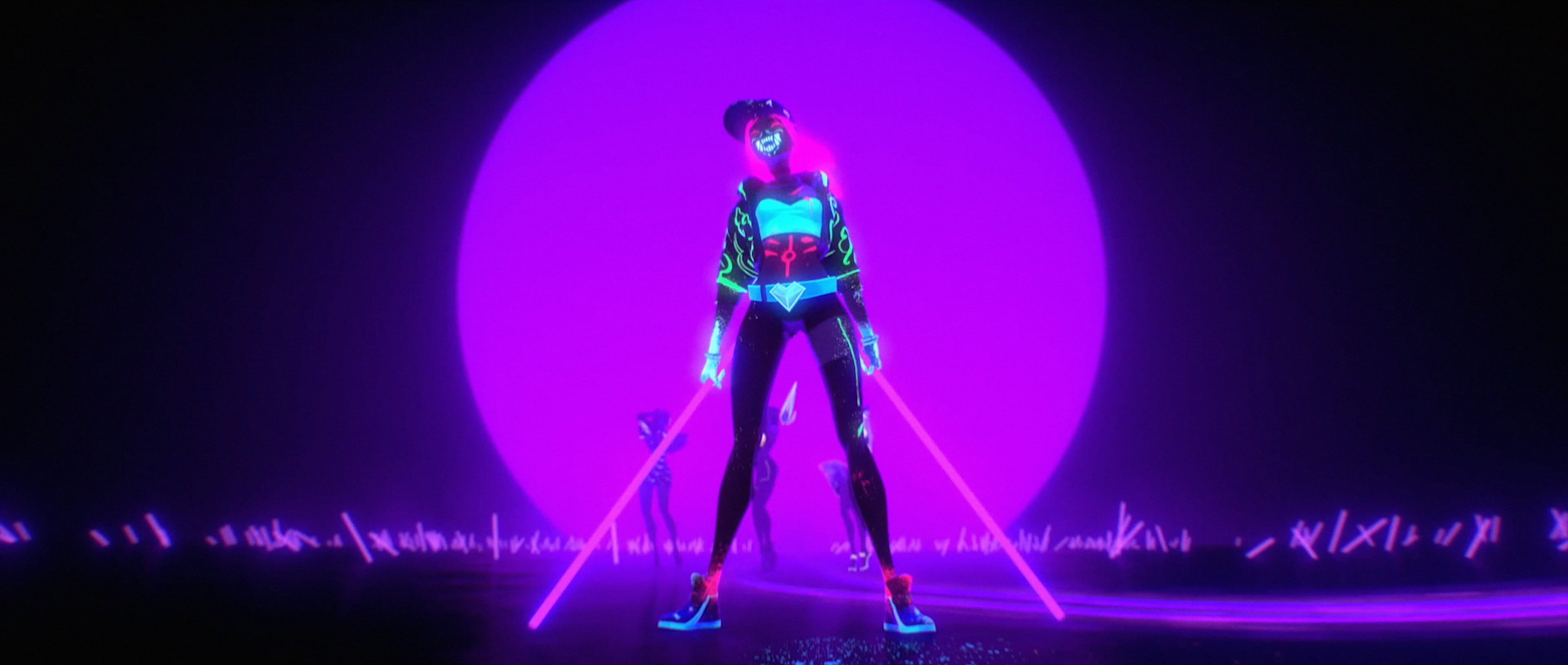 英雄联盟LOL离群之刺阿卡丽K/DA皮肤4K分辨率电脑壁纸(1)