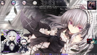 Windows萌化电脑主题  蔷薇少女 水银灯