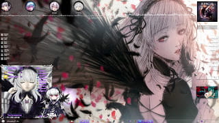 Windows萌化电脑主题  蔷薇少女 水银灯