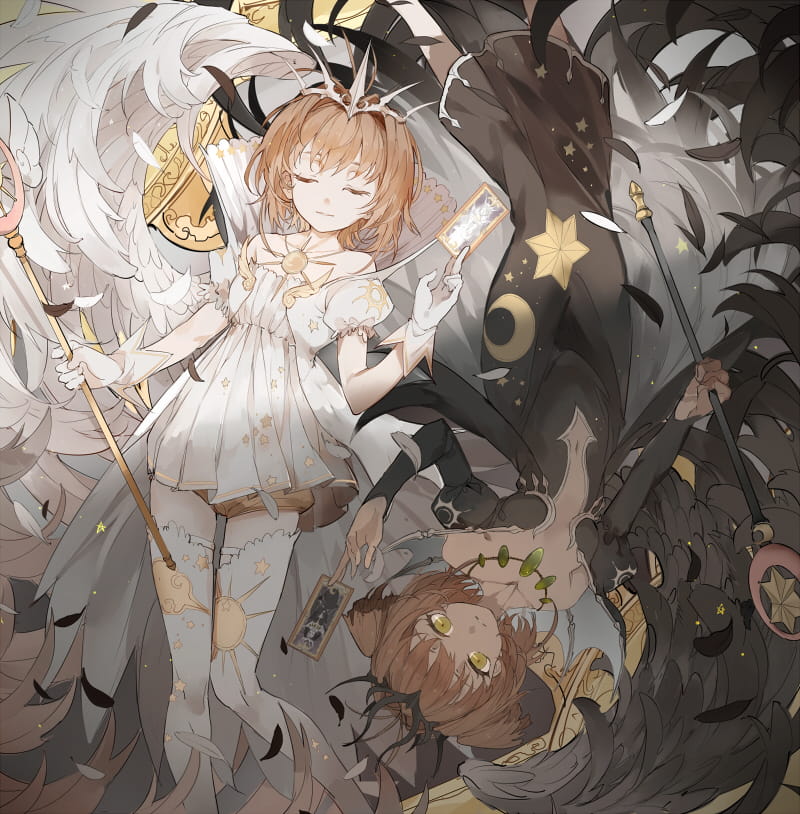 魔卡少女樱（又名百变小樱魔术卡）木之本樱 二次元萌图(1)