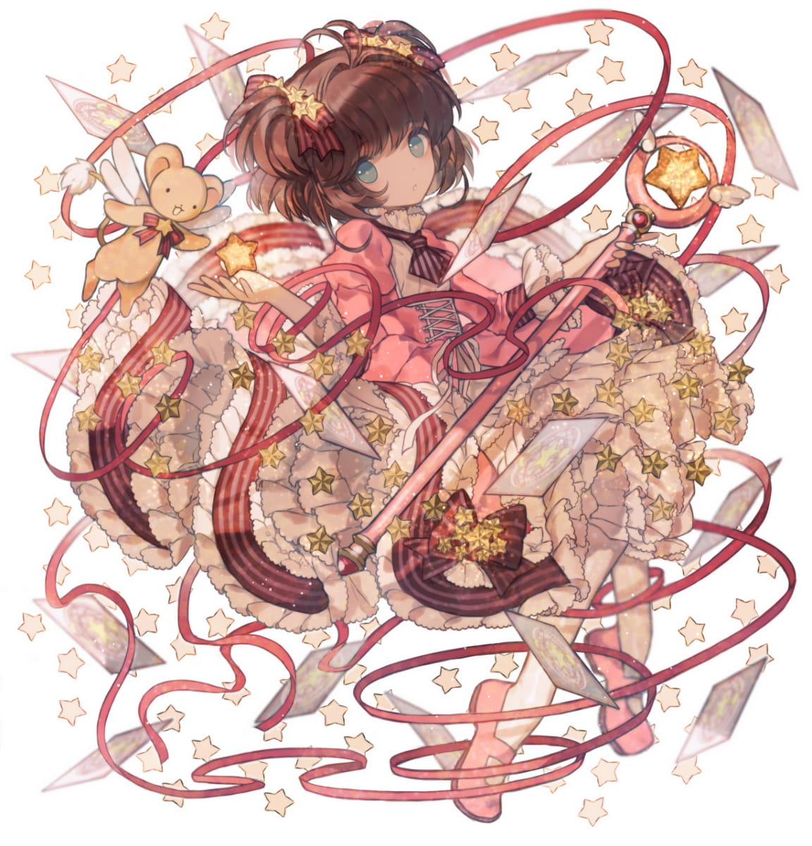 魔卡少女樱（又名百变小樱魔术卡）木之本樱 二次元萌图(1)