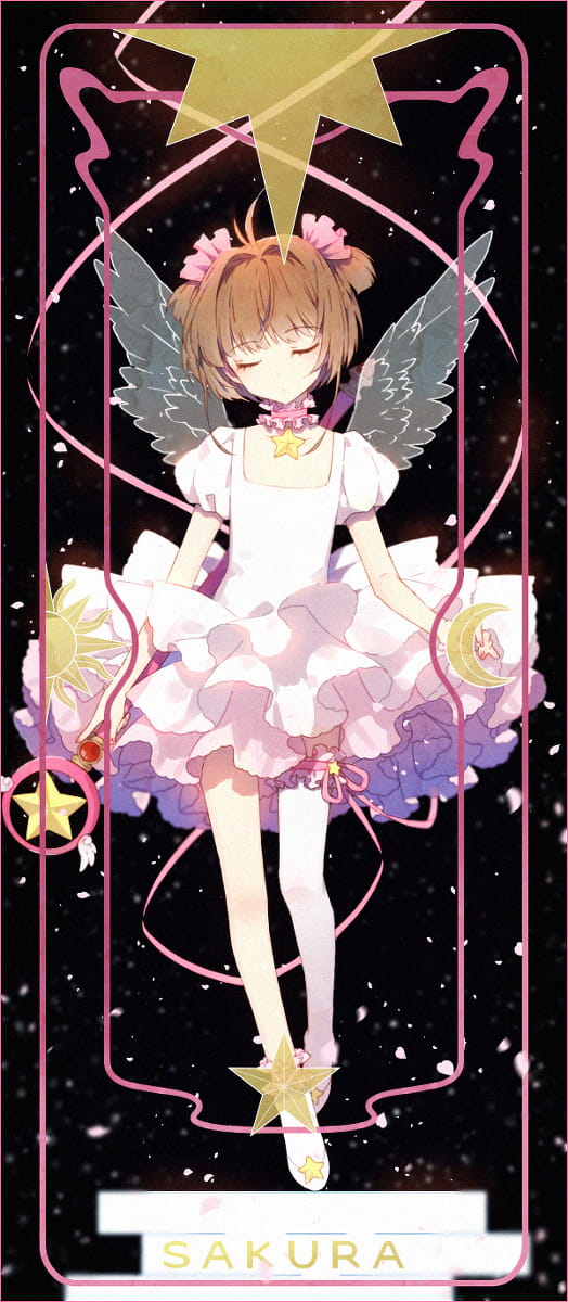 魔卡少女樱（又名百变小樱魔术卡）木之本樱 二次元萌图(1)