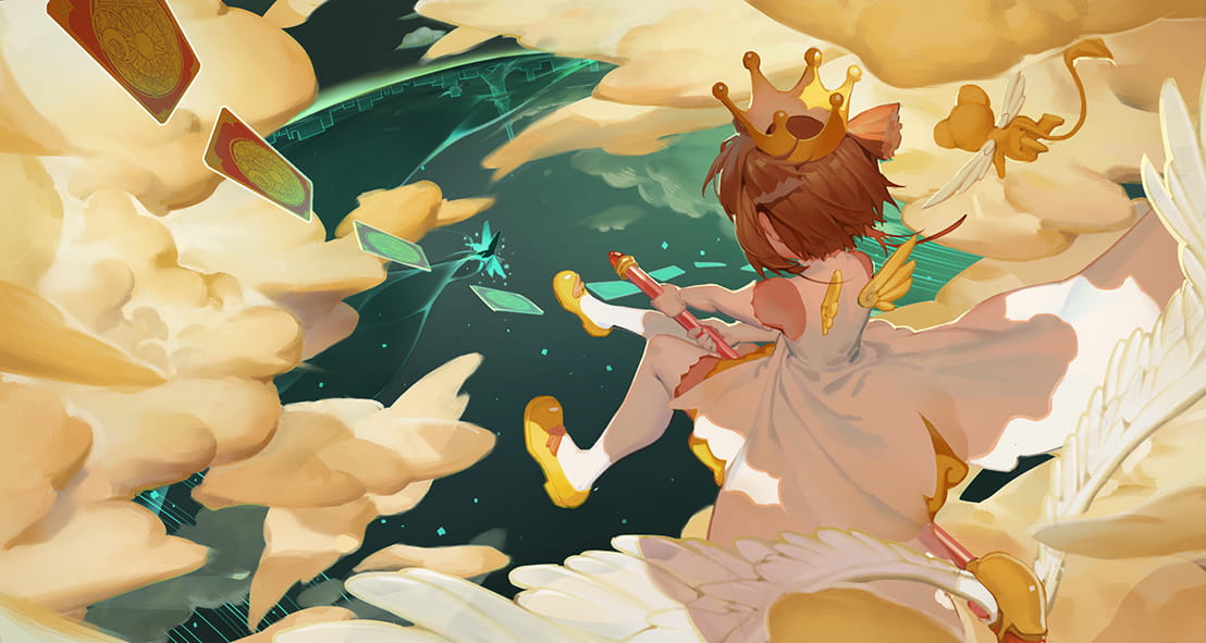 魔卡少女樱（又名百变小樱魔术卡）木之本樱 二次元萌图(1)