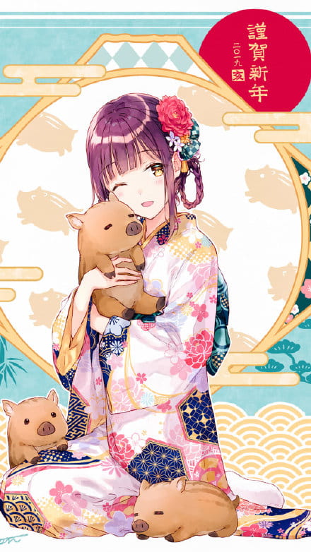 动漫美女可爱壁纸