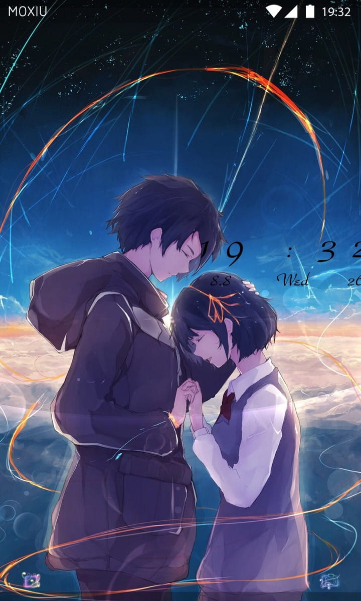 不想让你手机拥有爱情吗？你的名字手机主题