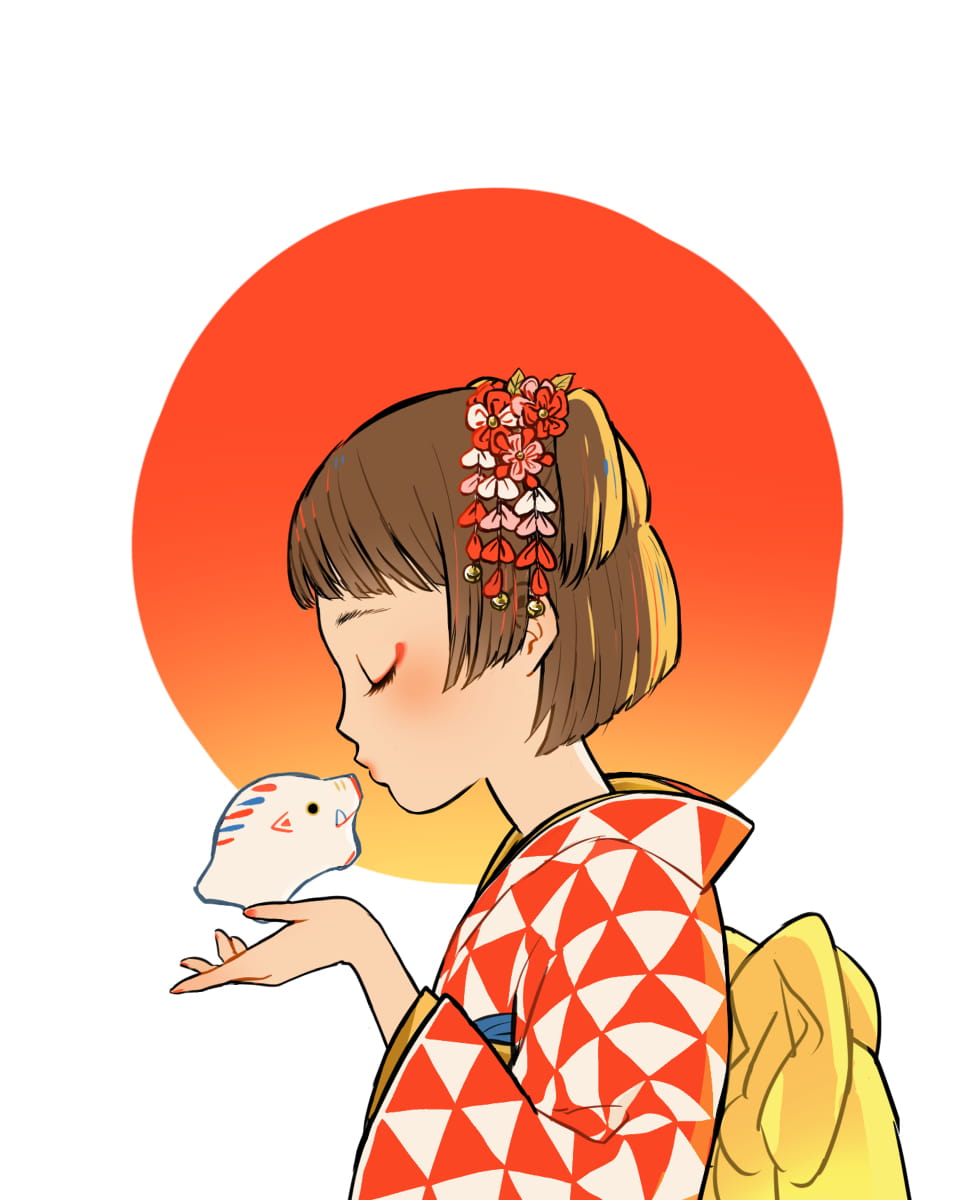 二月是猪的尾巴，萌娘p站本子图每日推荐。(1)