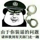 你好，请戴上手铐跟我们走一趟