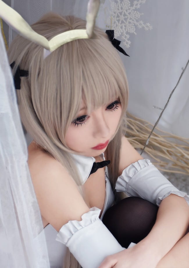 穹妹兔女郎cos CN:牛拜拜拜 缘之空春日野穹