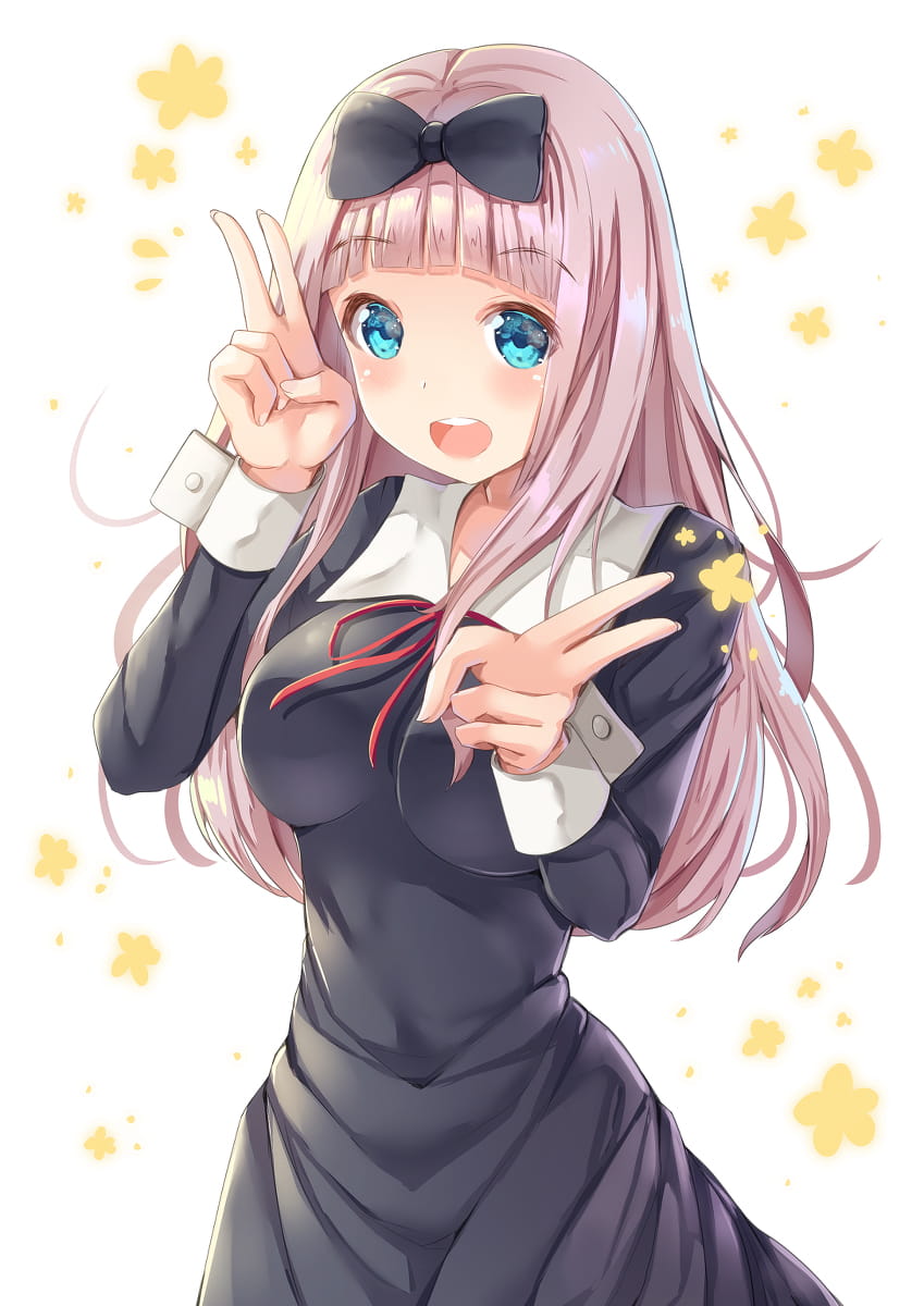 辉夜大小柤想让我告白 藤原千花书记 二次元萌图(1)