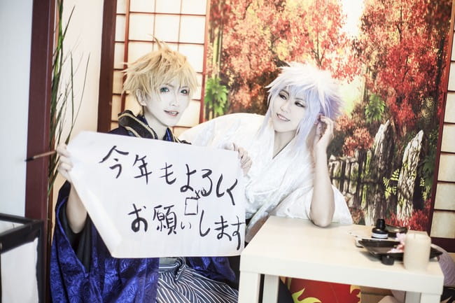 新年快乐！Fate/Grand Order 亚瑟&梅林 cosplay图片