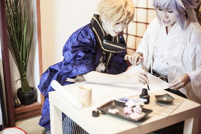 新年快乐！Fate/Grand Order 亚瑟&梅林 cosplay图片