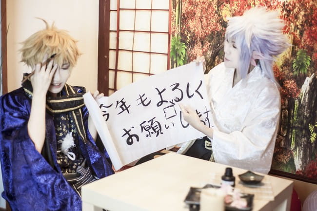 新年快乐！Fate/Grand Order 亚瑟&梅林 cosplay图片