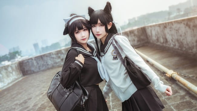 碧蓝航线「学园幻想曲」犬&獒 cosplay图片