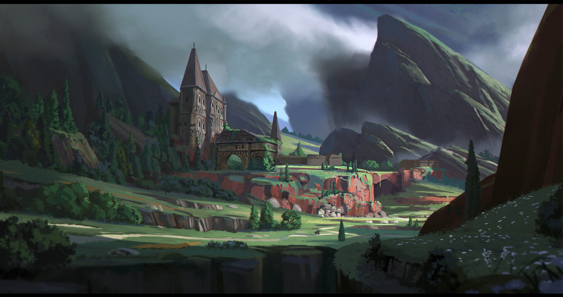 把风敲碎 栽进云 雨水 和你的怀里 动漫游戏电脑壁纸 20190306期(1)