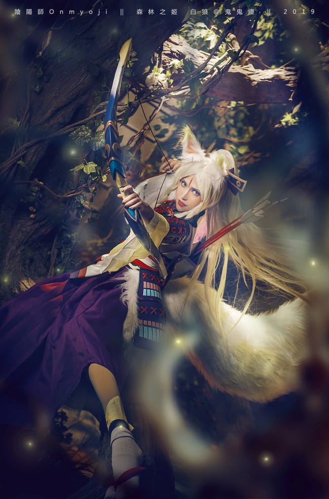 阴阳师森林之姬白狼COSPLAY