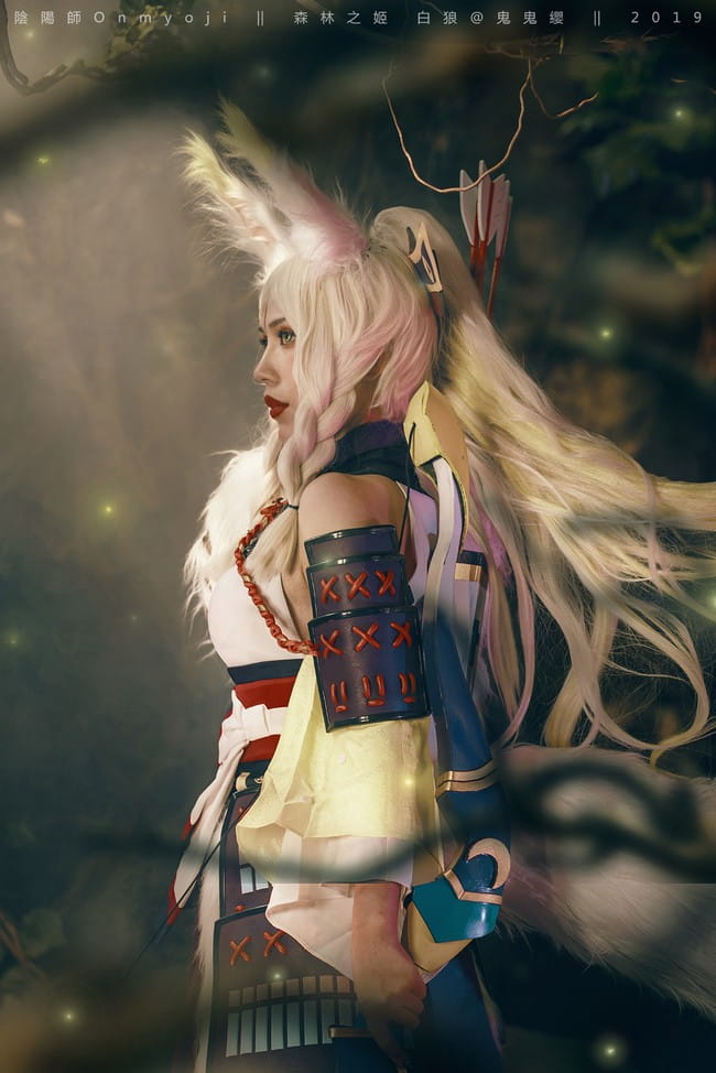 阴阳师森林之姬白狼COSPLAY