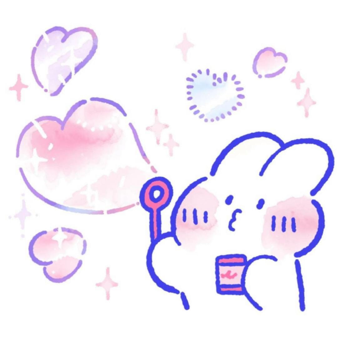 彩虹兔兔表情包