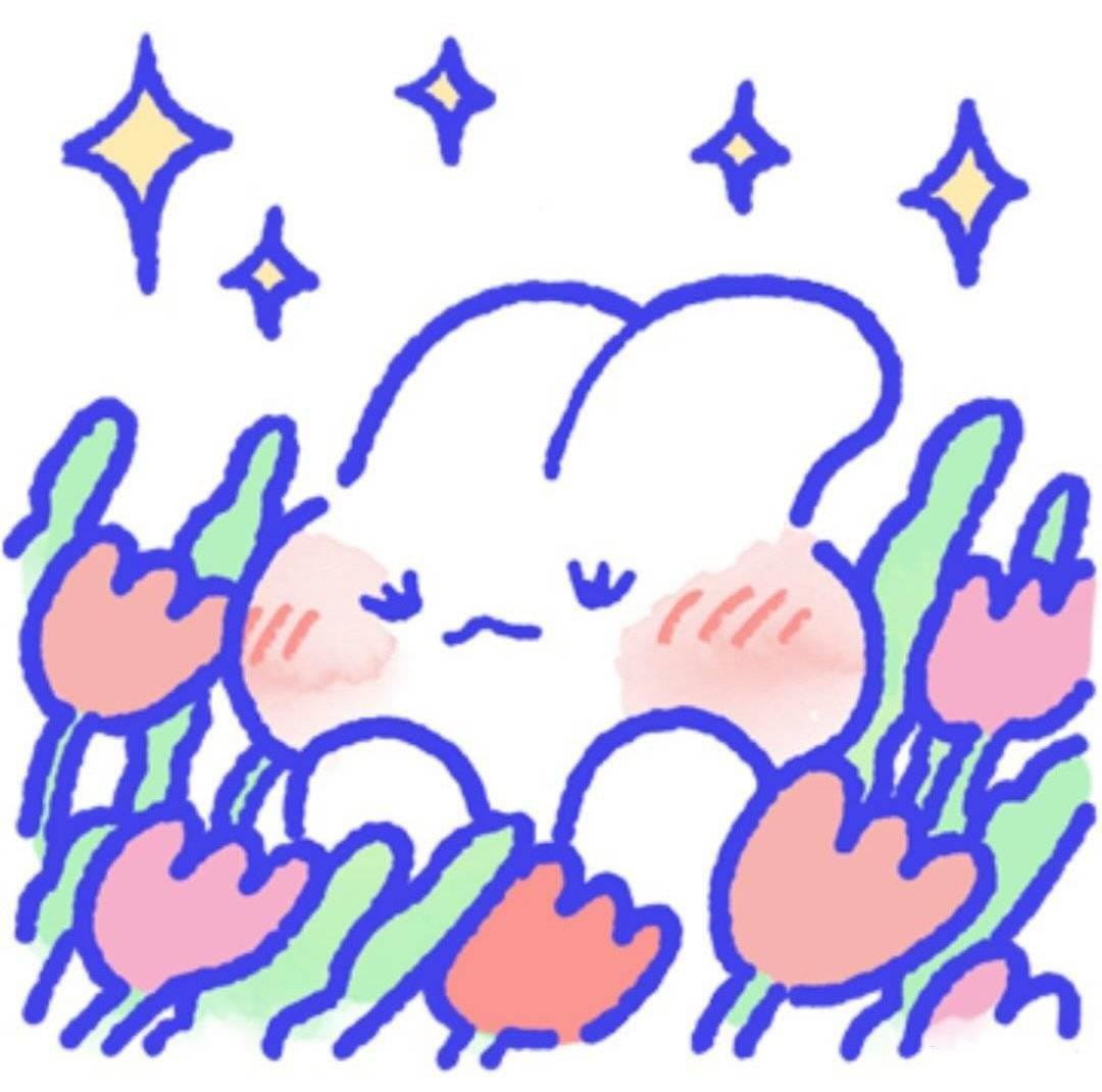 彩虹兔兔表情包