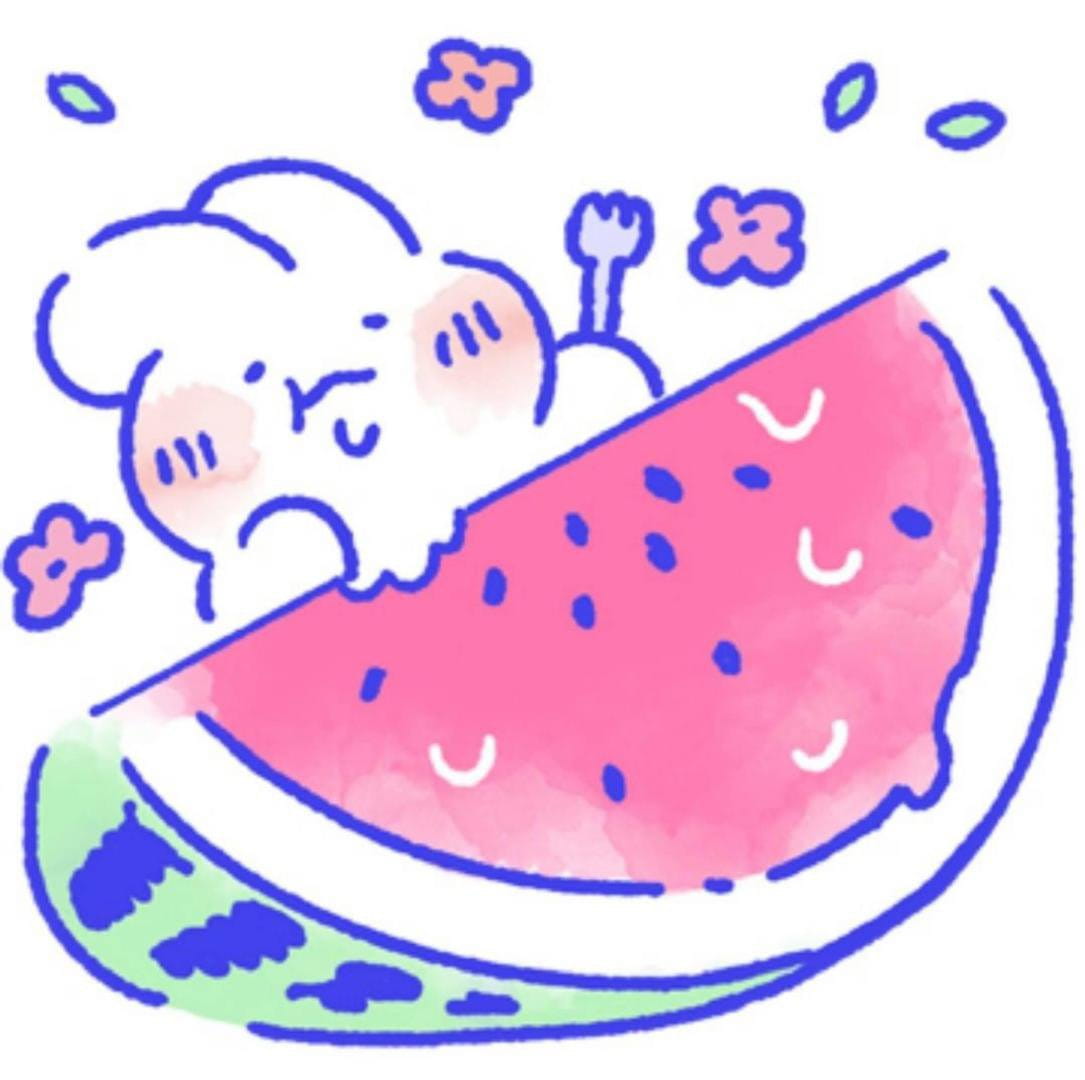 彩虹兔兔表情包