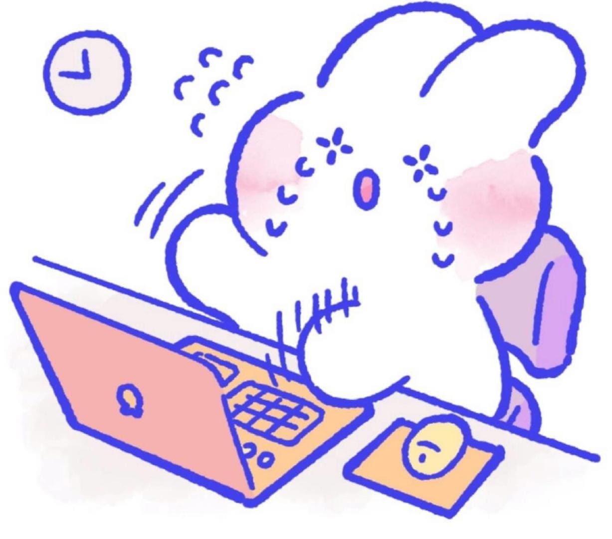 彩虹兔兔表情包