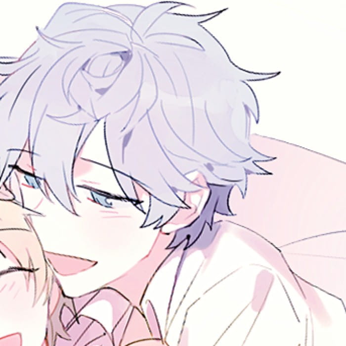 男生基佬一左一右冷酷 动漫男头