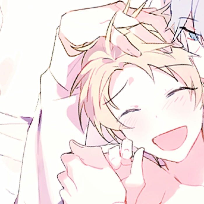 男生基佬一左一右冷酷 动漫男头