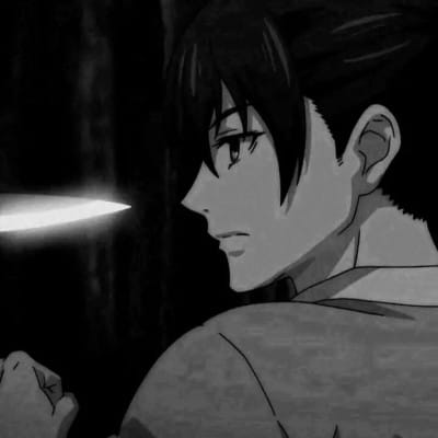 qq头像情侣动漫黑白