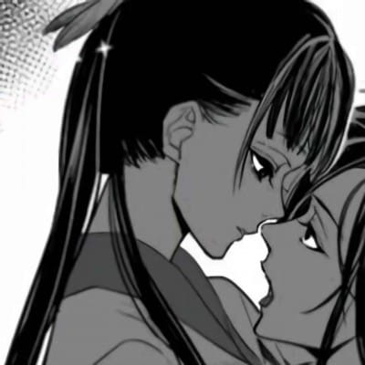 qq头像情侣动漫黑白