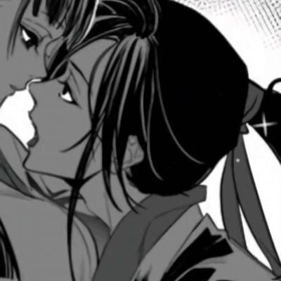 qq头像情侣动漫黑白