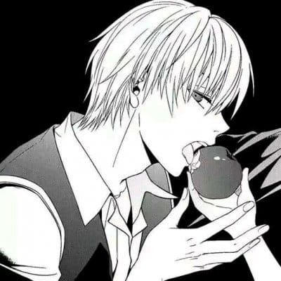 情侣头像动漫黑白简约