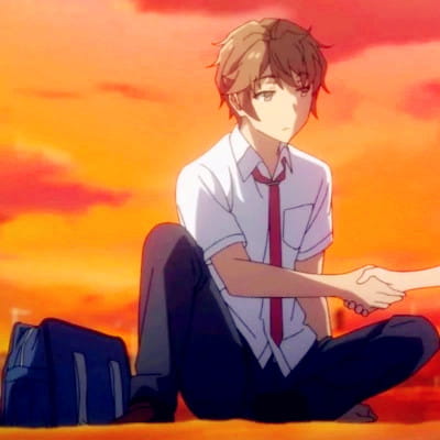 动漫衬衫情侣头像