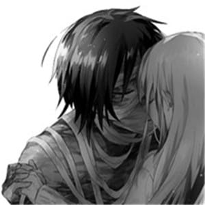 黑白动漫 情侣头像