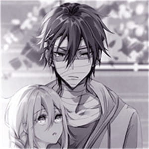 黑白动漫 情侣头像