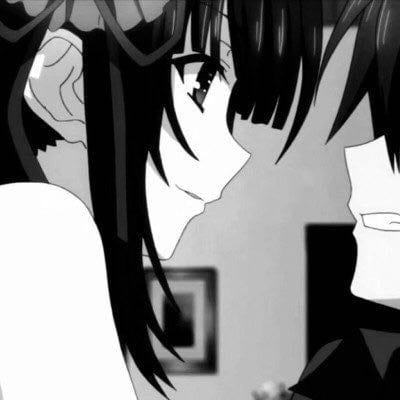 动漫黑白情侣头像