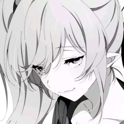 动漫黑白情侣头像