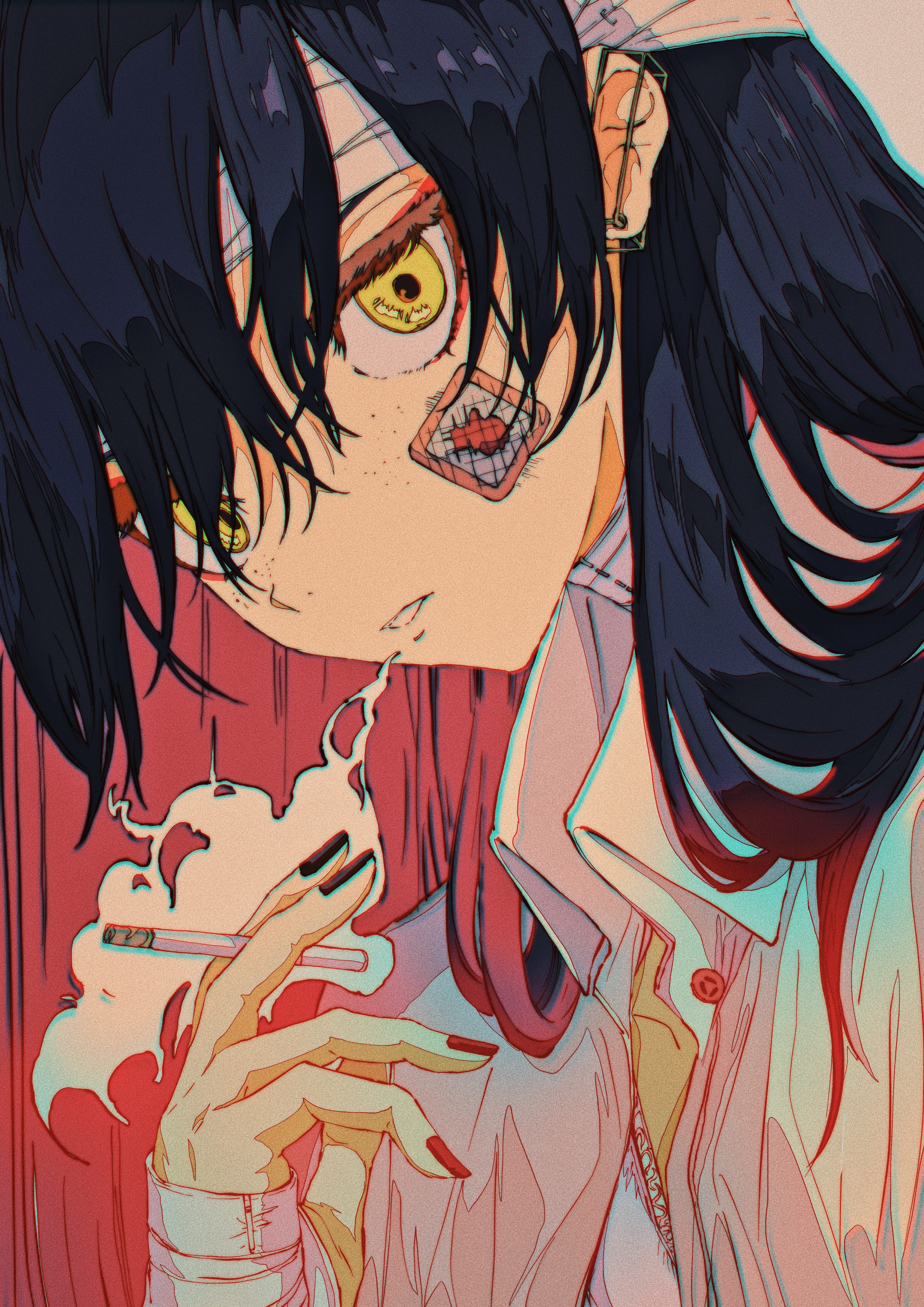 P站画师焦茶 ◆ 日曜日G32a作品 手机动漫壁纸