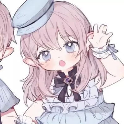 小清新可爱情侣头像动漫